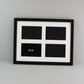 Suits Four 6x4" photos. 30x40cm. Multi Aperture Photo Frame.