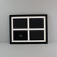 Suits Four 5x7" photos. 30x40cm. Wooden Multi Aperture Photo Frame. - PhotoFramesandMore - Wooden Picture Frames