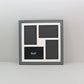 Suits Four 6x4" Photos. 30x30cm. Wooden Multi aperture Frame. - PhotoFramesandMore - Wooden Picture Frames