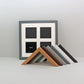 Suits Four 4x4" Photos. 30x30cm Multi Aperture Photo Frame. - PhotoFramesandMore - Wooden Picture Frames
