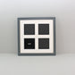 Suits Four 4x4" Photos. 30x30cm Multi Aperture Photo Frame. - PhotoFramesandMore - Wooden Picture Frames