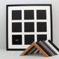 Suits Nine 5x5" photos. 50x50cm. Wooden Multi Aperture Photo Frame. - PhotoFramesandMore - Wooden Picture Frames