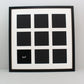Suits Nine 5x5" photos. 50x50cm. Wooden Multi Aperture Photo Frame. - PhotoFramesandMore - Wooden Picture Frames