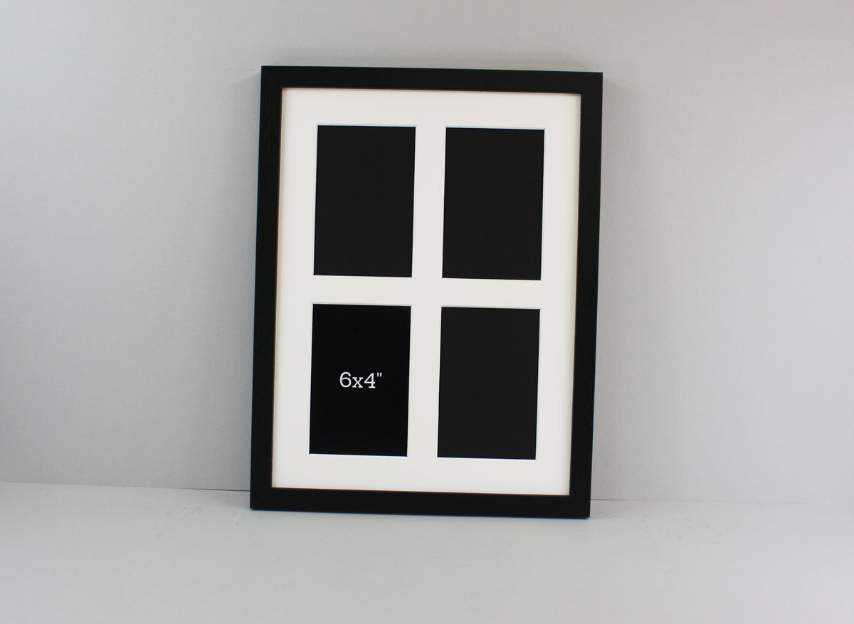 Suits Four 6x4" photos. 30x40cm. Wooden Collage Picture Frame.