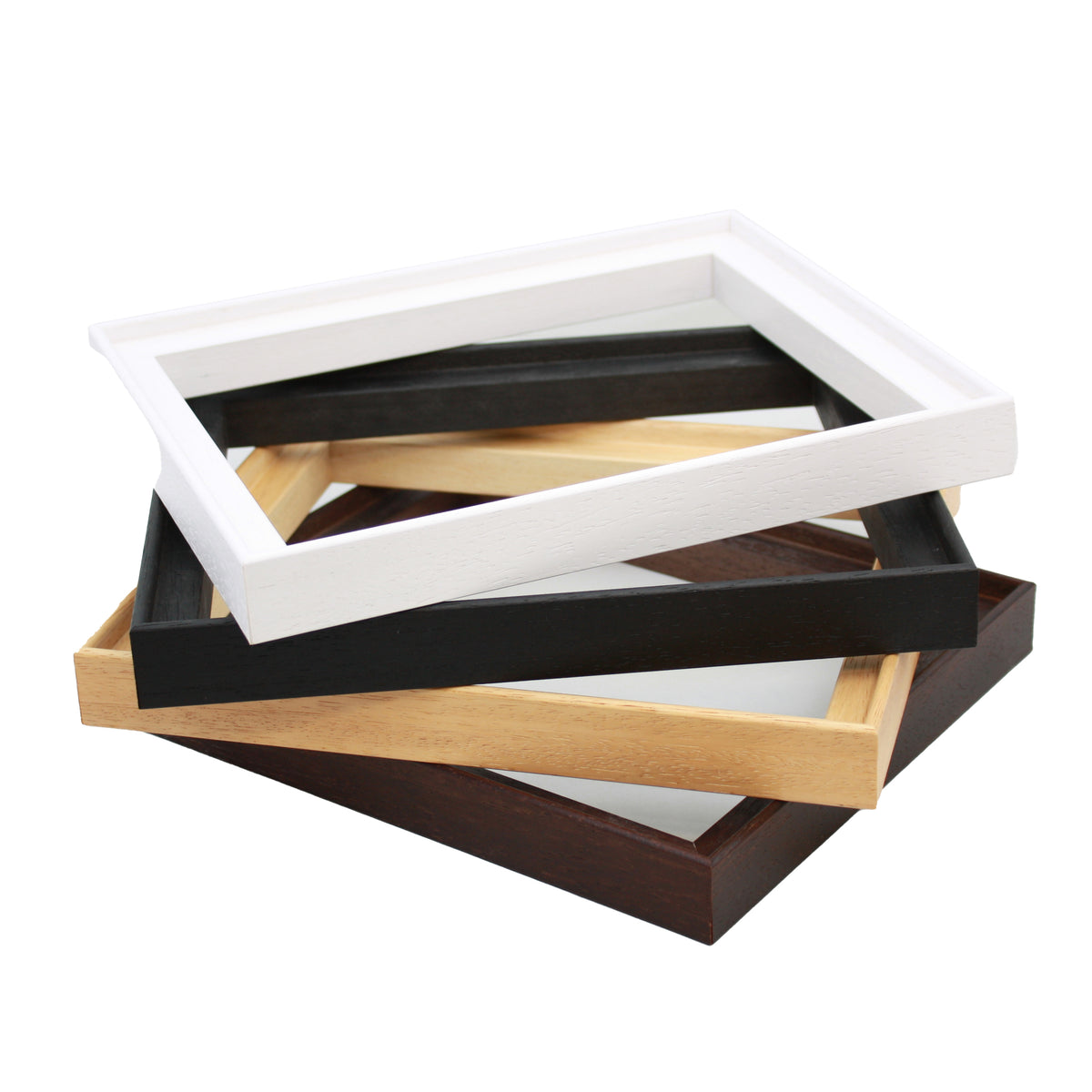 Art Board Frame - Mahogany Colour - Wooden Tray Frame. Frames Designed for Canvas Panels. - PhotoFramesandMore - Wooden Picture Frames