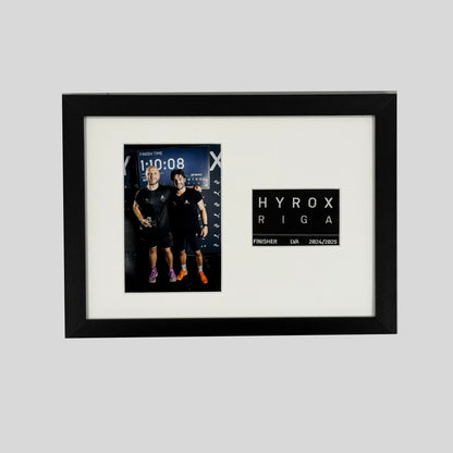 Hyrox Patch & Photo Display Frame | A4 Frame | Wooden Frame |