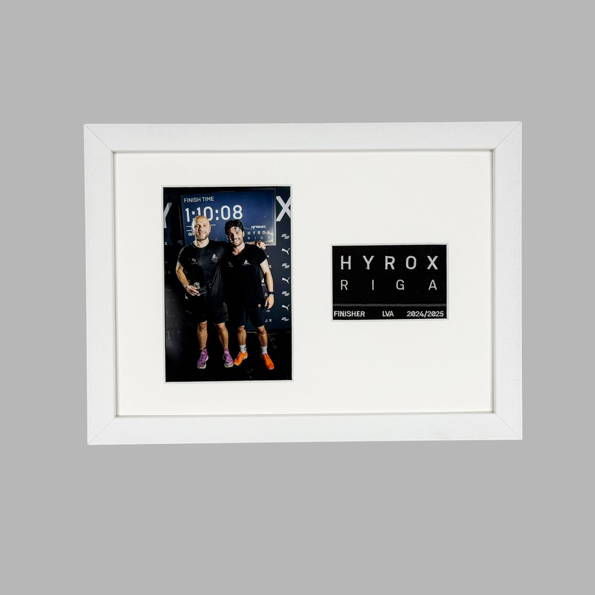 Hyrox Patch & Photo Display Frame | A4 Frame | Wooden Frame |