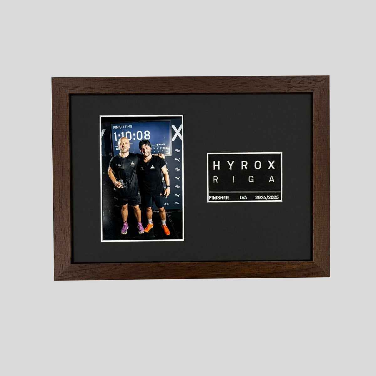 Hyrox Patch & Photo Display Frame | A4 Frame | Wooden Frame |