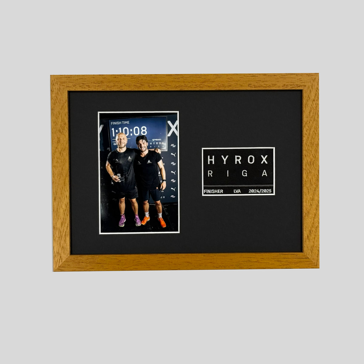 Hyrox Patch & Photo Display Frame | A4 Frame | Wooden Frame |