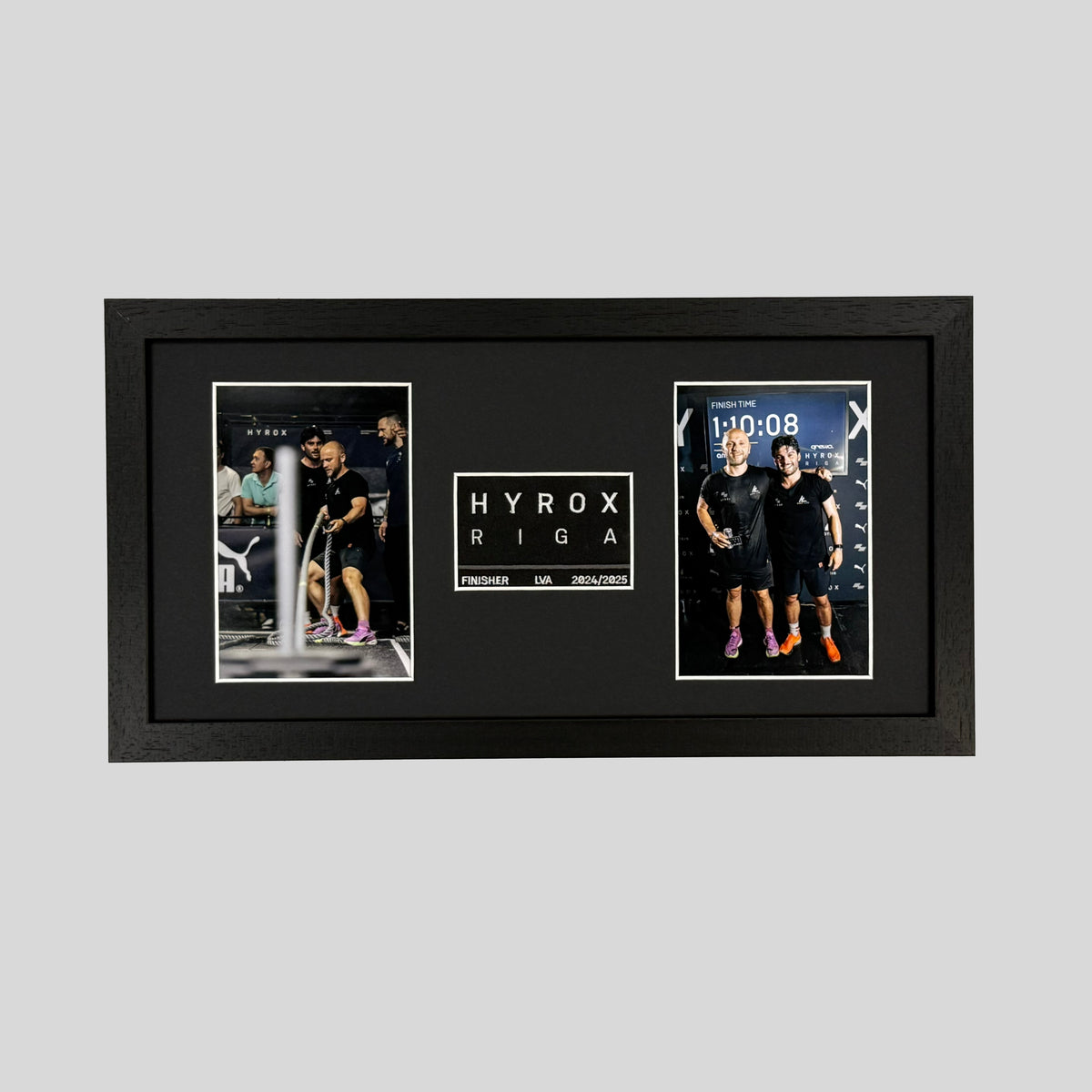 Hyrox Patch & Photo Display Frame | 20x40cm Frame | Wooden Frame |