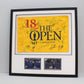 Golf Flag Display Frame with Pictures. For your own Golf Flag. Wooden Flag Display