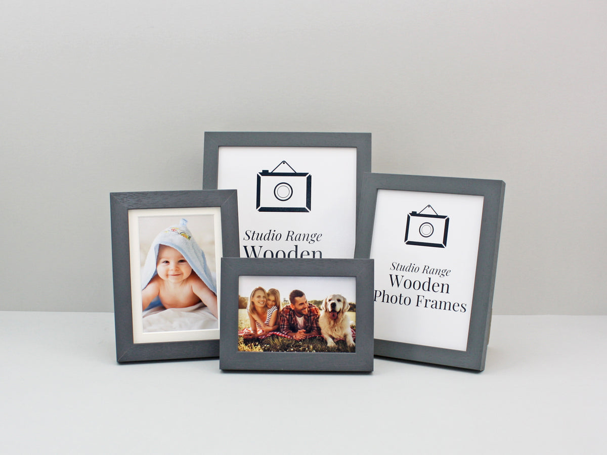 Dark Grey - Wooden Photo Frames - Stand or Hang. - PhotoFramesandMore - Wooden Picture Frames