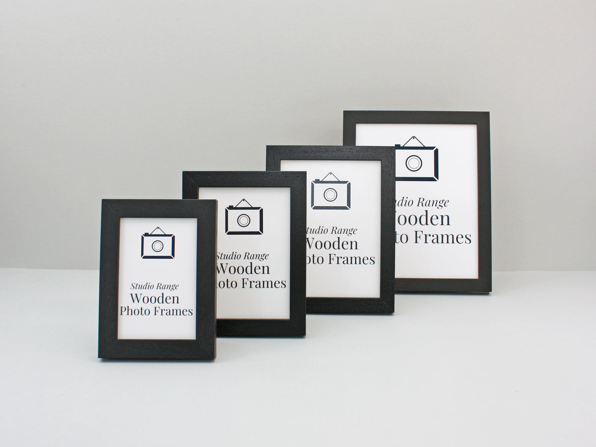Black - Wooden Photo Frames - Stand or Hang. - PhotoFramesandMore - Wooden Picture Frames