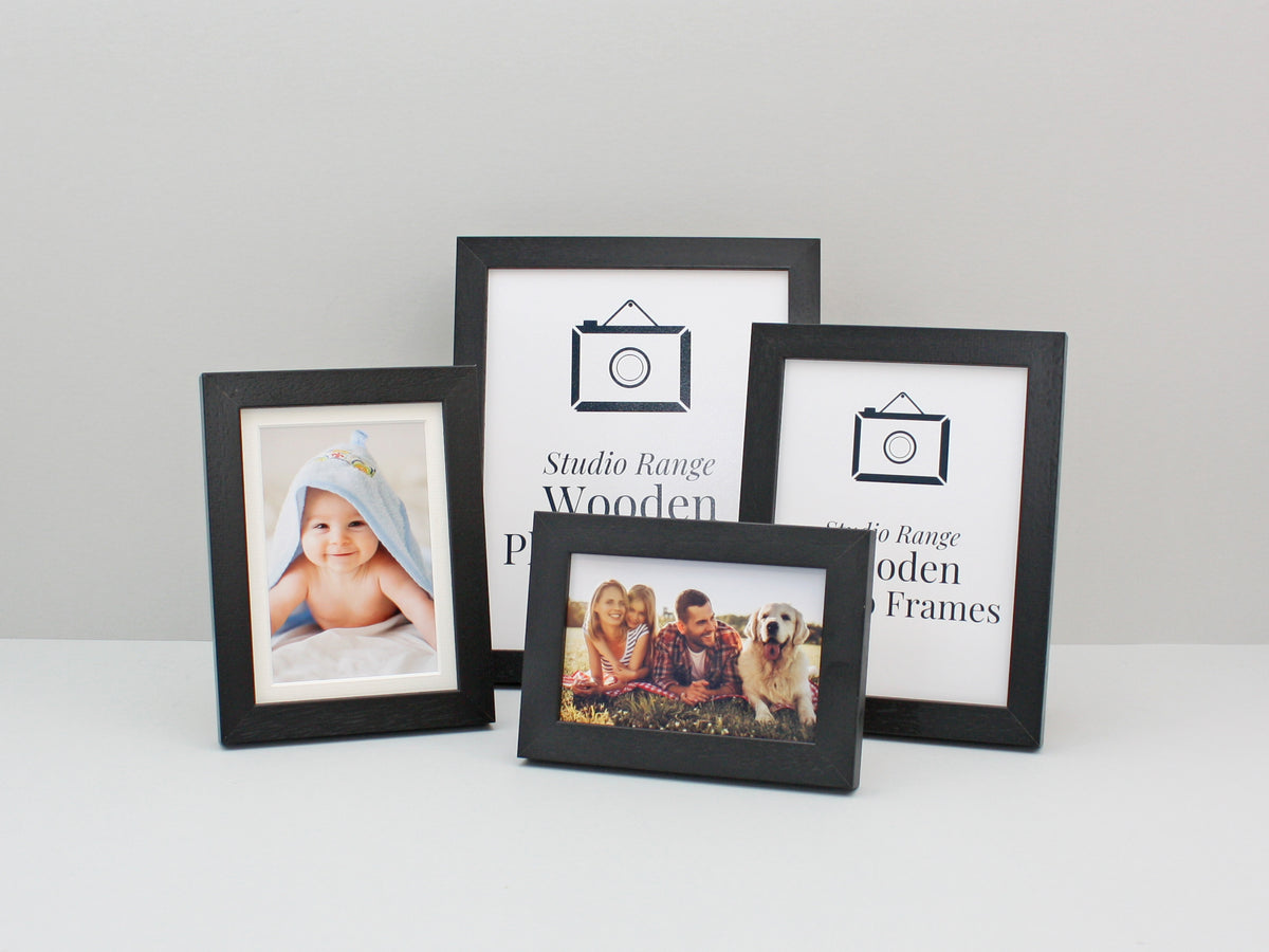 Black - Wooden Photo Frames - Stand or Hang. - PhotoFramesandMore - Wooden Picture Frames