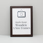 Walnut Colour A-Size Frames - A1, A2, A3, A4 Size Wooden Poster Frame - PhotoFramesandMore - Wooden Picture Frames