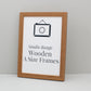 Oak Colour A-Size Frames - A1, A2, A3, A4 Size Wooden Poster Frame - PhotoFramesandMore - Wooden Picture Frames