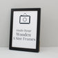 Black A-Size Frames - A1, A2, A3, A4 Size Wooden Poster Frame - PhotoFramesandMore - Wooden Picture Frames