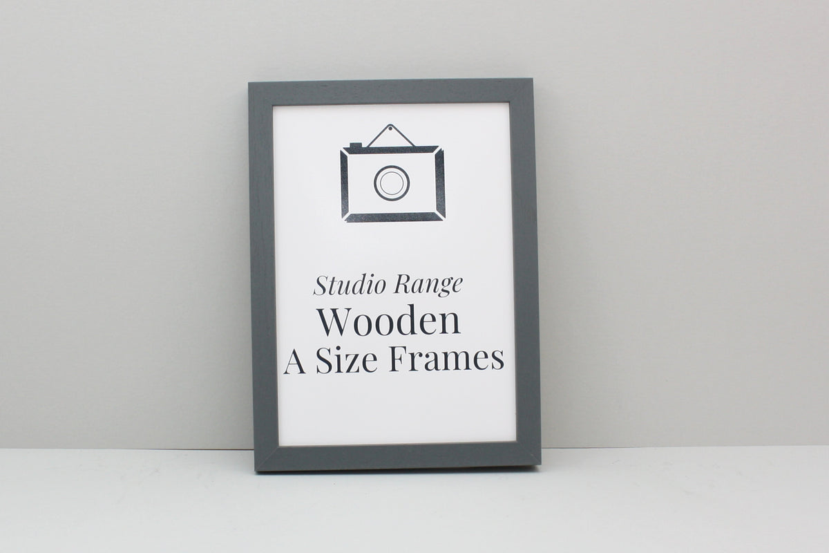 Dark Grey A-Size Frames - A1, A2, A3, A4 Size Wooden Poster Frame - PhotoFramesandMore - Wooden Picture Frames