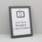 Dark Grey A-Size Frames - A1, A2, A3, A4 Size Wooden Poster Frame - PhotoFramesandMore - Wooden Picture Frames
