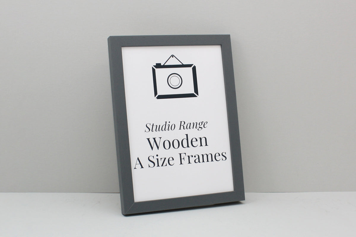 Dark Grey A-Size Frames - A1, A2, A3, A4 Size Wooden Poster Frame - PhotoFramesandMore - Wooden Picture Frames