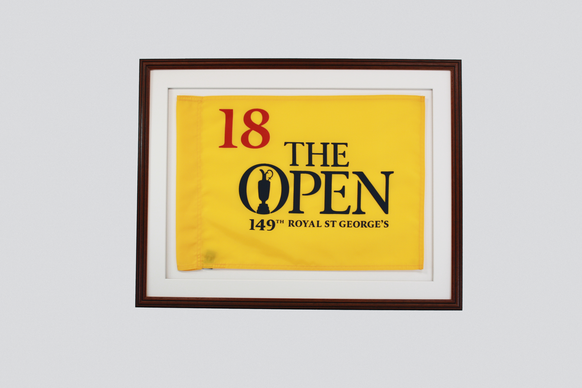 Flag Display Frame. Perfect for Golf Flags. Traditional Range. - PhotoFramesandMore - Wooden Picture Frames