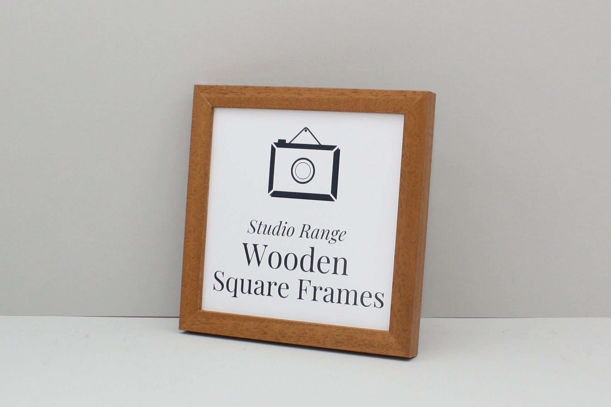 Oak Colour - Square Wooden Frames | Standard Size Frames - PhotoFramesandMore - Wooden Picture Frames