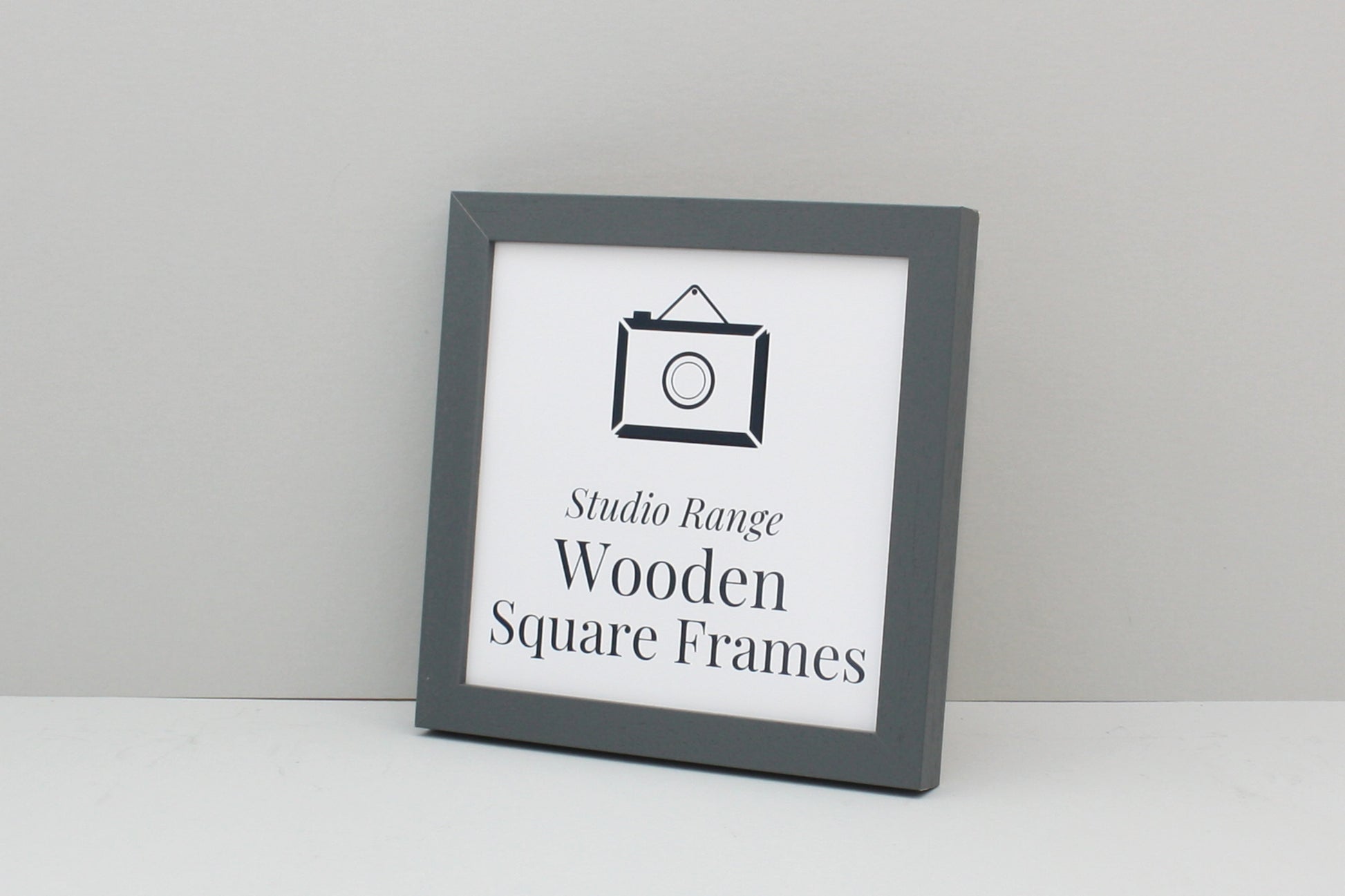 Dark Grey - Square Wooden Frames | Standard Size Frames - PhotoFramesandMore - Wooden Picture Frames