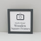 Dark Grey - Square Wooden Frames | Standard Size Frames - PhotoFramesandMore - Wooden Picture Frames