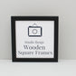 Black - Square Wooden Frames | Standard Size Frames - PhotoFramesandMore - Wooden Picture Frames