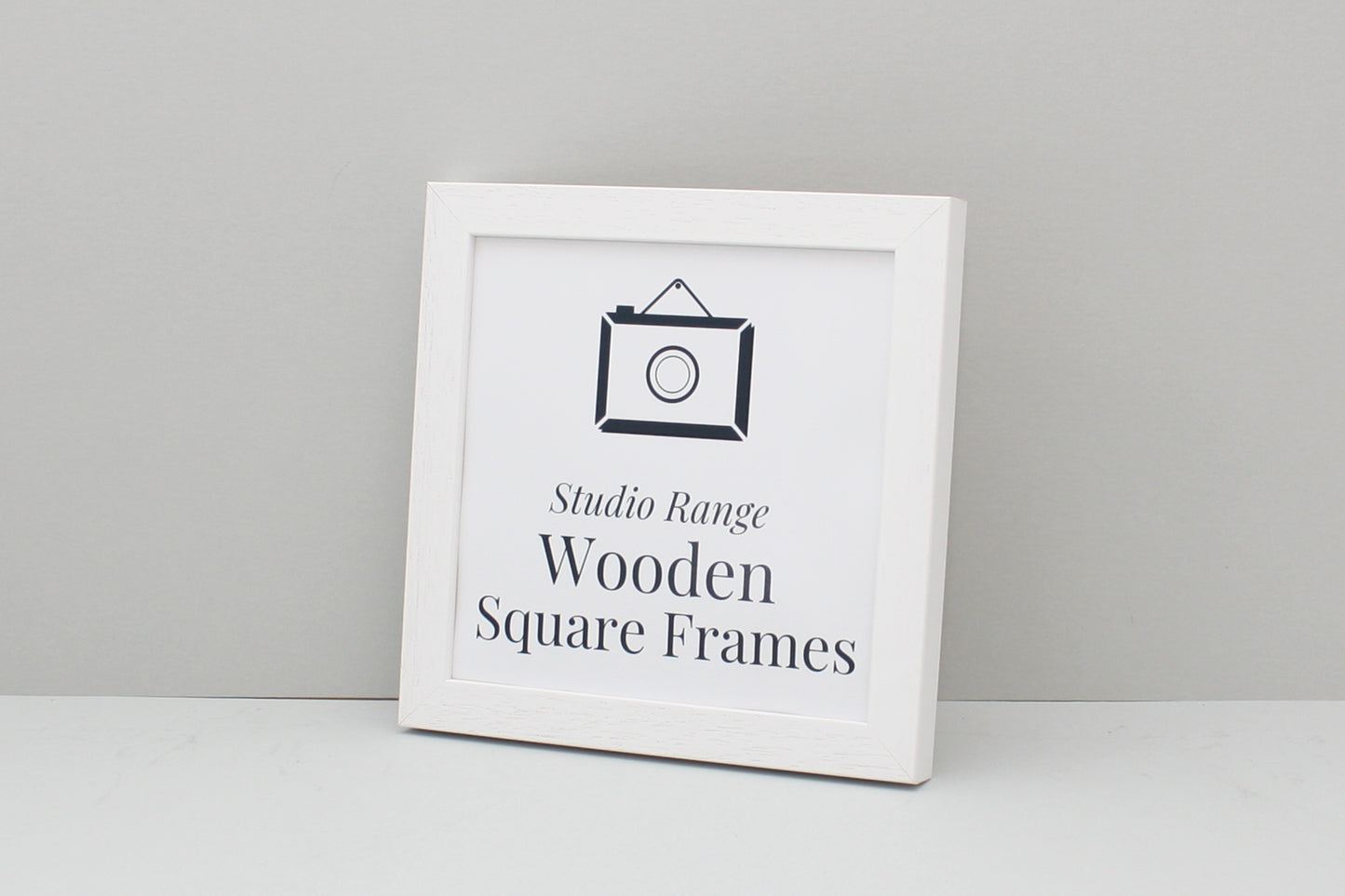 White - Square Wooden Frames | Standard Size Frames - PhotoFramesandMore - Wooden Picture Frames