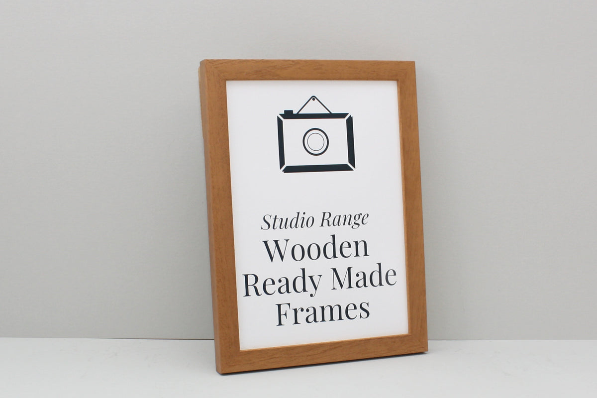 Oak Colour - Wooden Ready Made Frames - PhotoFramesandMore - Wooden Picture Frames