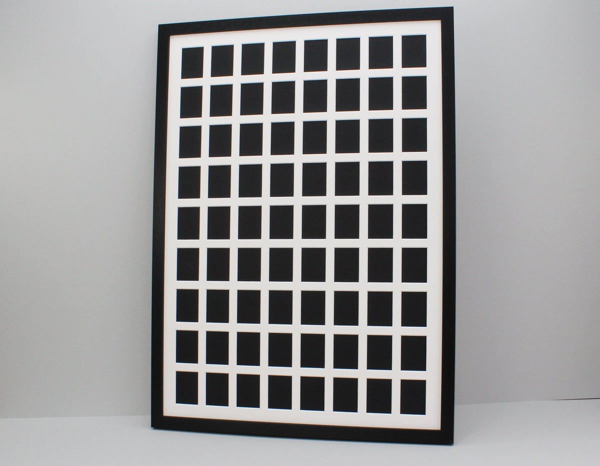 Instax Mini. Suits Seventy-Two instax sized Photos. 50x70cm. Portrait or Landscape. Instax Mini Multi Aperture Wooden Photo Frame. - PhotoFramesandMore - Wooden Picture Frames