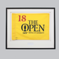 Personalised Flag Display Frame, with text box. Traditional Range - PhotoFramesandMore - Wooden Picture Frames