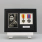 Personalised Military and Service Medal display Frame for Two Medals and a 6x4" Photograph. A4. Handmade. War Medals. WW1. WW2. - PhotoFramesandMore - Wooden Picture Frames