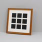 Instax Square Multi Aperture Wooden Photo Frame. Holds Nine 62mmx62mm sized Photos. 30x30cm. - PhotoFramesandMore - Wooden Picture Frames
