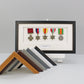 Personalised Military Medal display Frame for Five Medals. 20x40cm. | Service Medal | War Medal | WW1 | WW2 - PhotoFramesandMore - Wooden Picture Frames