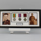 Personalised Military Medal display Frame for Three Medals and two 6x4" Photographs. 20x50cm. Service Medals | War Medals | WW1 | WW2 | Wall Hanging - PhotoFramesandMore - Wooden Picture Frames