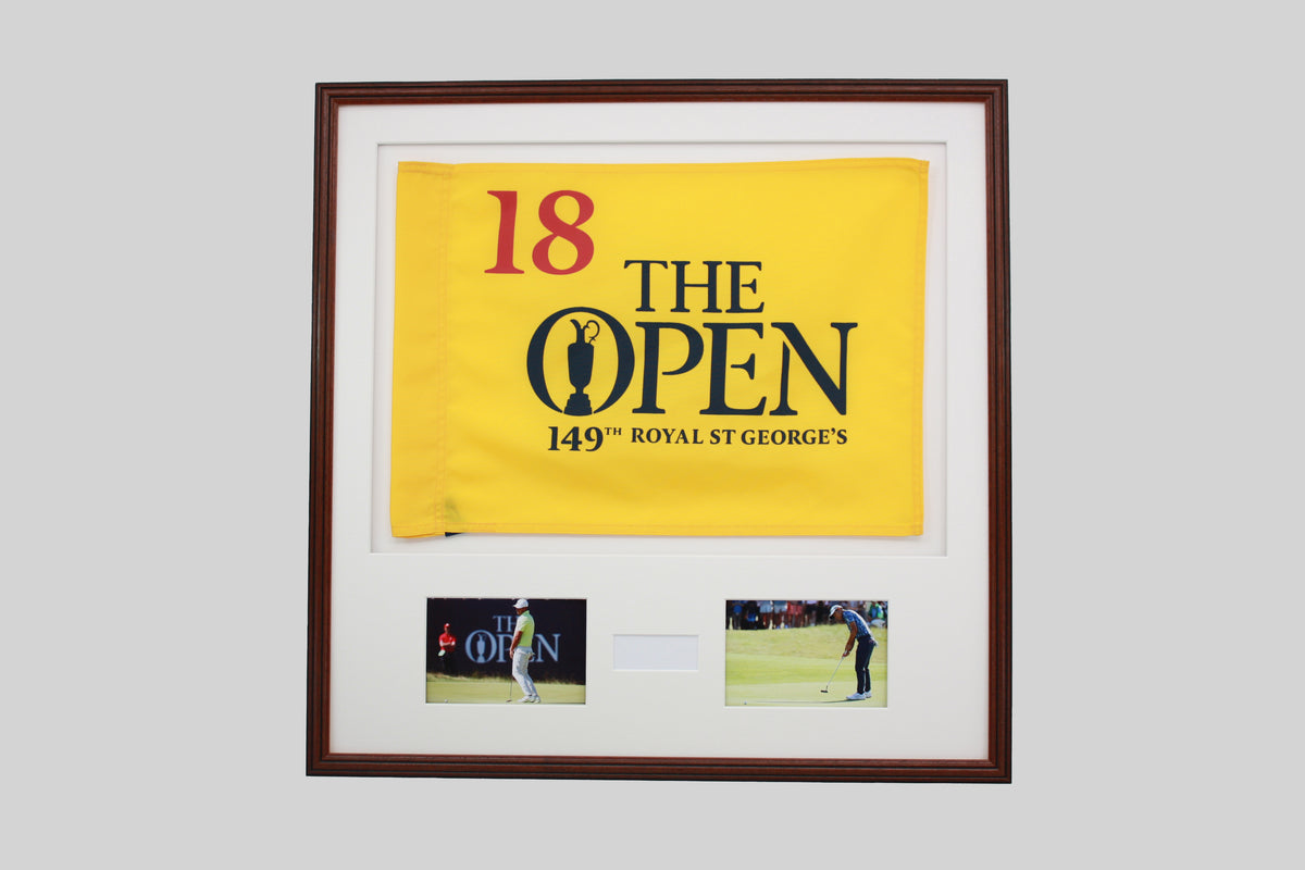 Personalised Flag Display Frame, with text box and Photos. Traditional Range