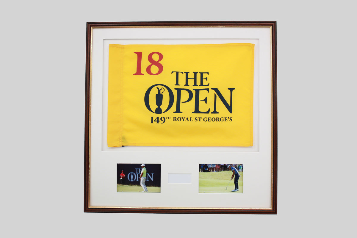 Personalised Flag Display Frame, with text box and Photos. Traditional Range