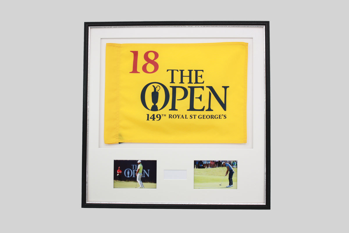 Personalised Flag Display Frame, with text box and Photos. Traditional Range