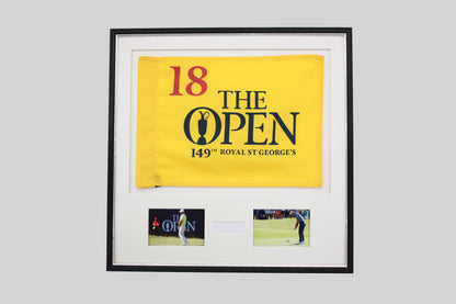 Personalised Flag Display Frame, with text box and Photos. Traditional Range