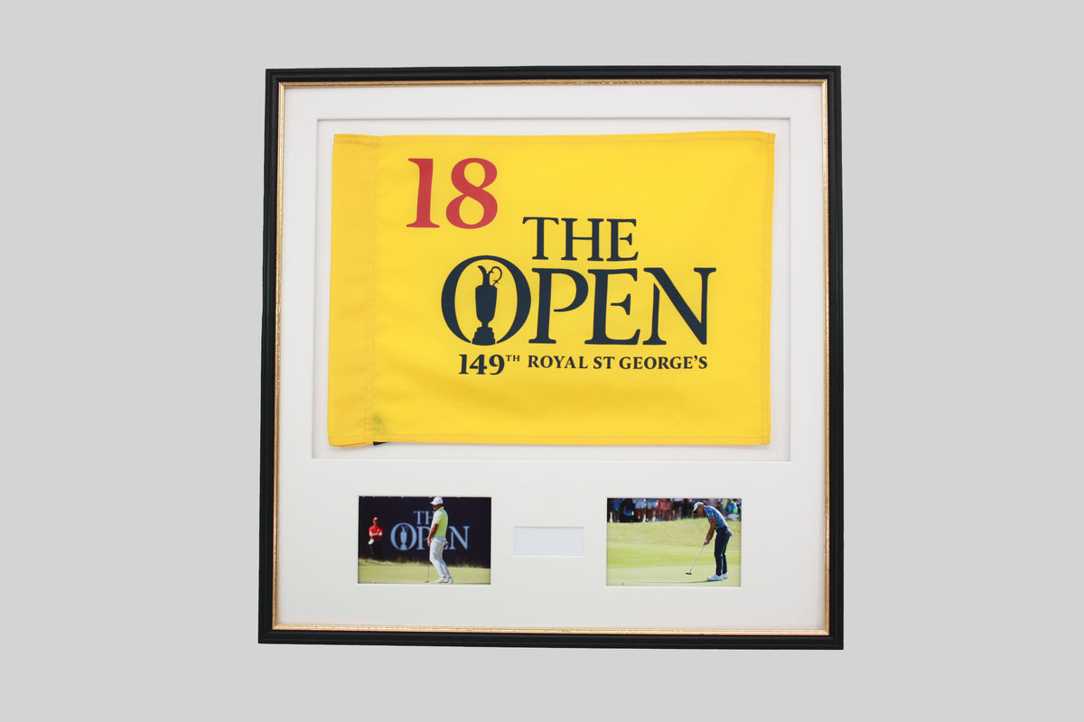 Personalised Flag Display Frame, with text box and Photos. Traditional Range