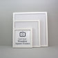 White - Square Wooden Frames | Standard Size Frames - PhotoFramesandMore - Wooden Picture Frames