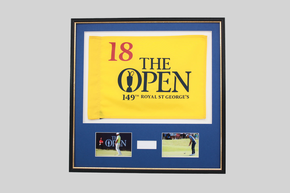 Personalised Flag Display Frame, with text box and Photos. Traditional Range