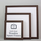 Walnut Colour - Square Wooden Frames | Standard Size Frames - PhotoFramesandMore - Wooden Picture Frames