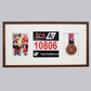 Sports Medal Display Frame for Medal, Race Bib and Photo. Traditional Style Frame. Perfect to showcase Marathon Medals. - PhotoFramesandMore - Wooden Picture Frames