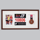 Sports Medal Display Frame for Medal, Race Bib and Photo. Traditional Style Frame. Perfect to showcase Marathon Medals. - PhotoFramesandMore - Wooden Picture Frames