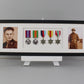 Military and Service Medal display Frame for Five Medals and two 6x4" Photographs. 20x60cm.  Service Medals | War Medals | WW1 | WW2 - PhotoFramesandMore - Wooden Picture Frames