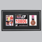 Sports Medal Display Frame for Medal, Race Bib and Photo. Traditional Style Frame. Perfect to showcase Marathon Medals. - PhotoFramesandMore - Wooden Picture Frames