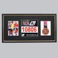 Sports Medal Display Frame for Medal, Race Bib and Photo. Traditional Style Frame. Perfect to showcase Marathon Medals. - PhotoFramesandMore - Wooden Picture Frames